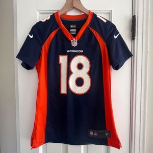 Women's Denver Broncos Peyton Manning Nike Navy Blue Game Jersey Size Small
